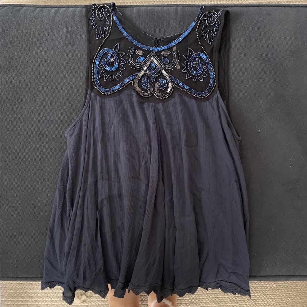 FREE PEOPLE beaded tank top